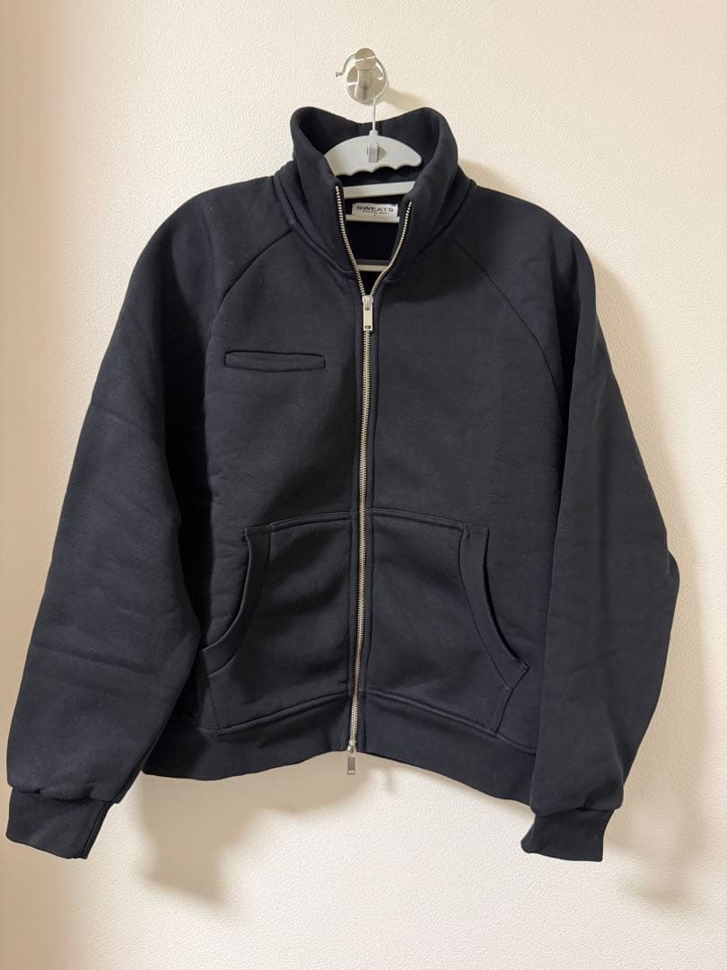 SWEATS COLLECTIVE COZY TRACK JACKET 黒S