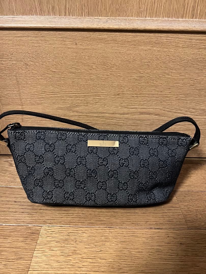 【美品】GUCCI ミニハンドバッグ ブラック
