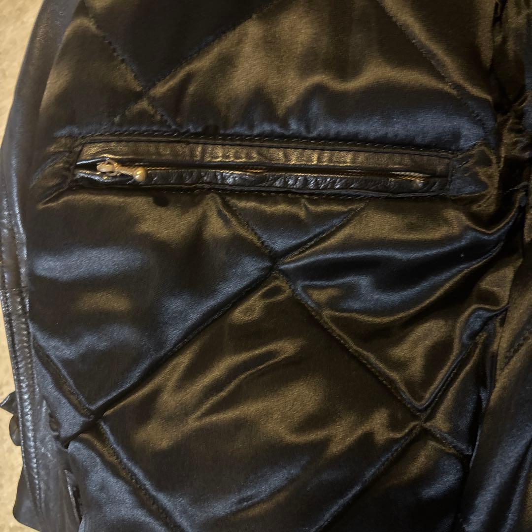 y2k 90s RED SKINS レッドスキンズ 革ジャン レザーコート L