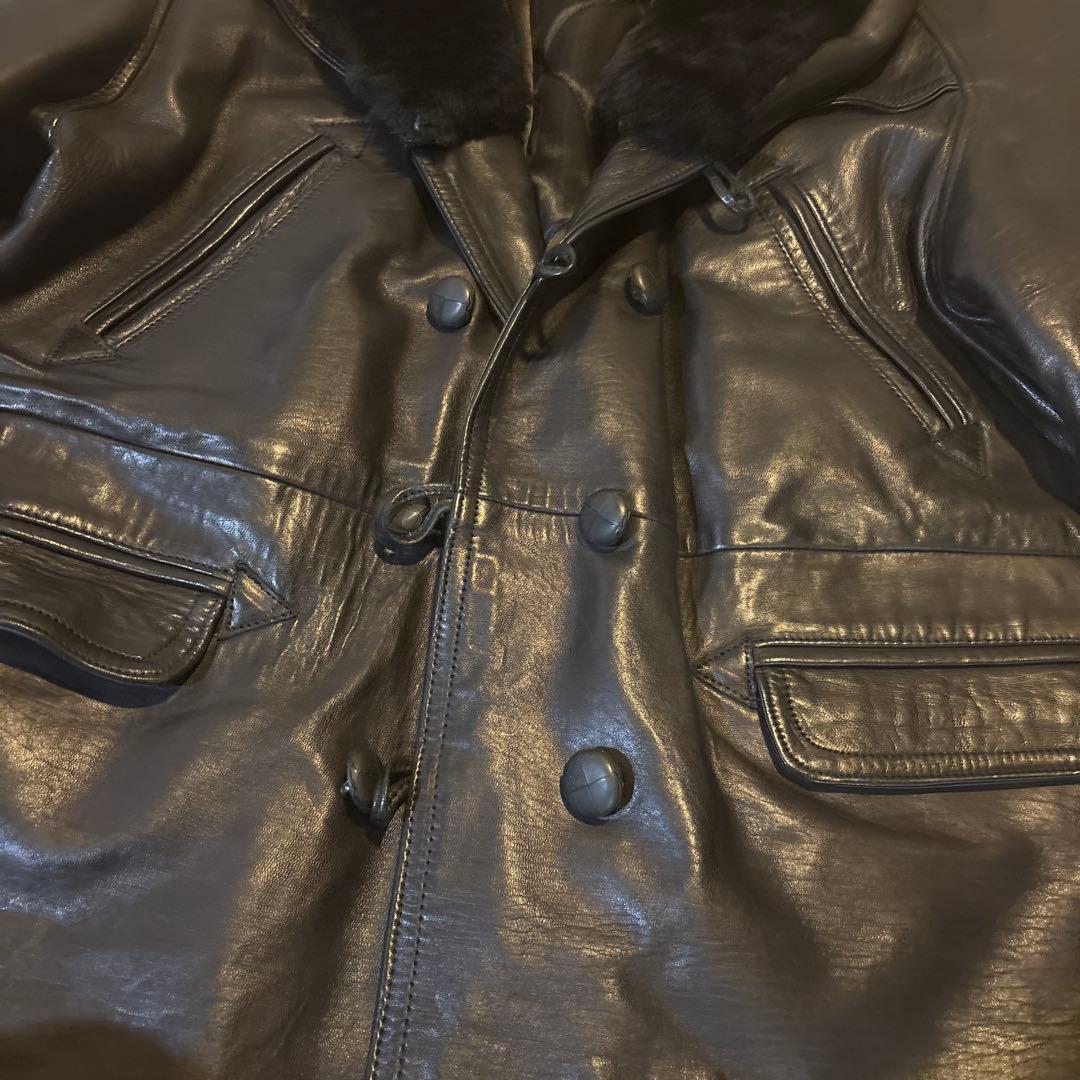 y2k 90s RED SKINS レッドスキンズ 革ジャン レザーコート L