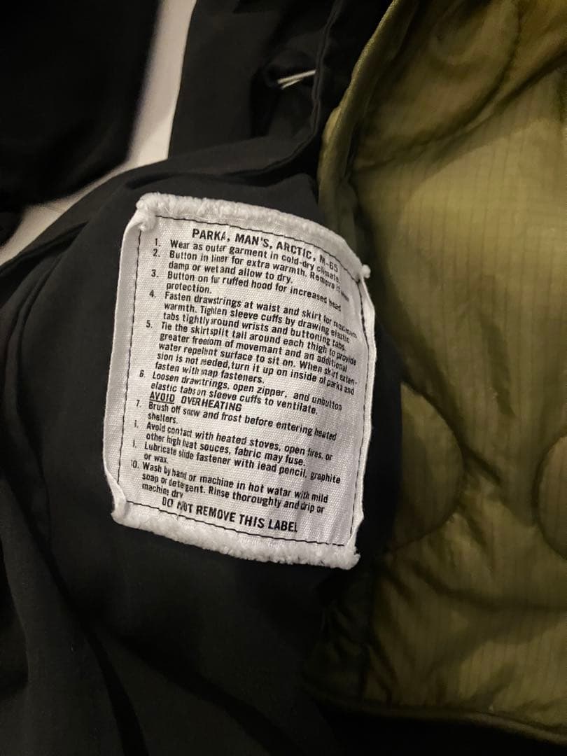 WAIPER M65 フィッシュテール　Lサイズ　米軍用インナー付き　ワイパー