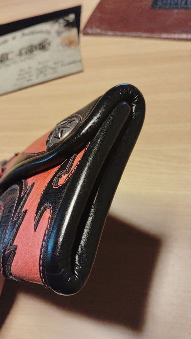 美品　スタウトレザー　長財布　（検ビルウォールレザー