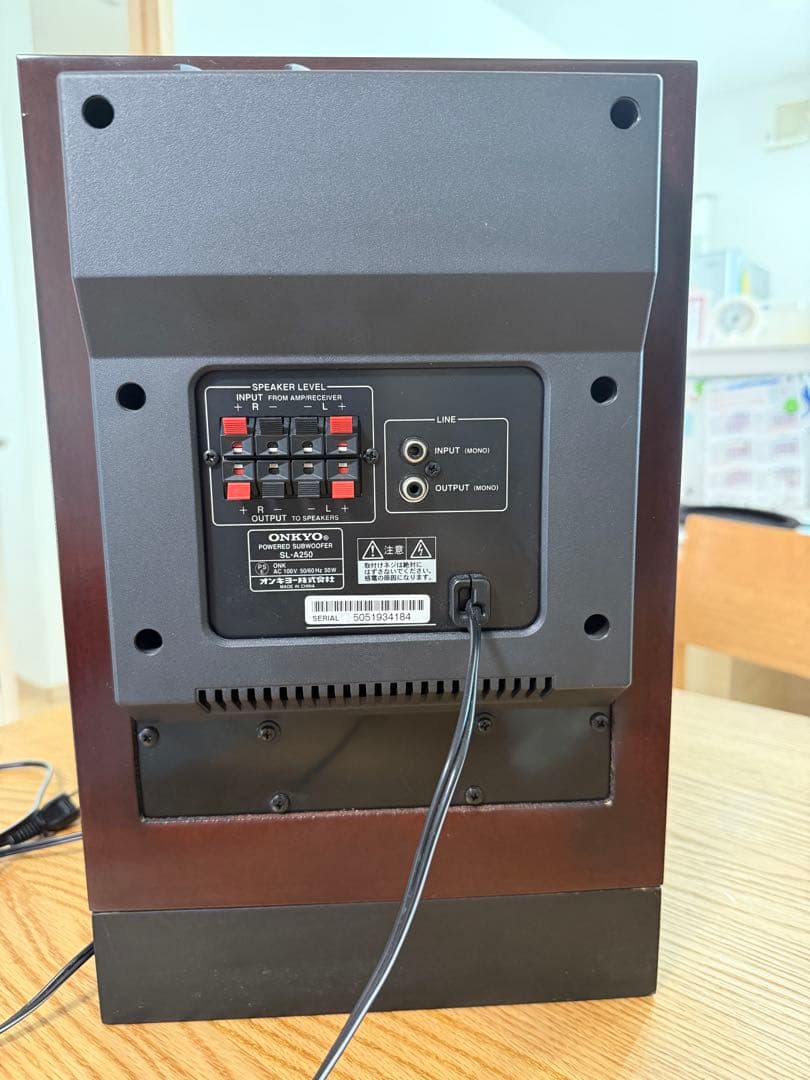 美品 ONKYO サブウーファー SL-A250 （D）