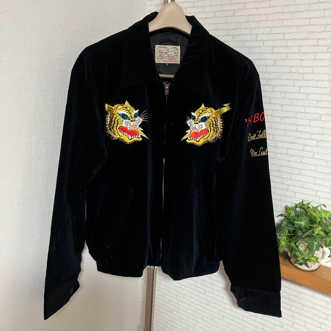 90s スカジャン　別珍　襟付き　SUNSET STRIP ヴィンテージ