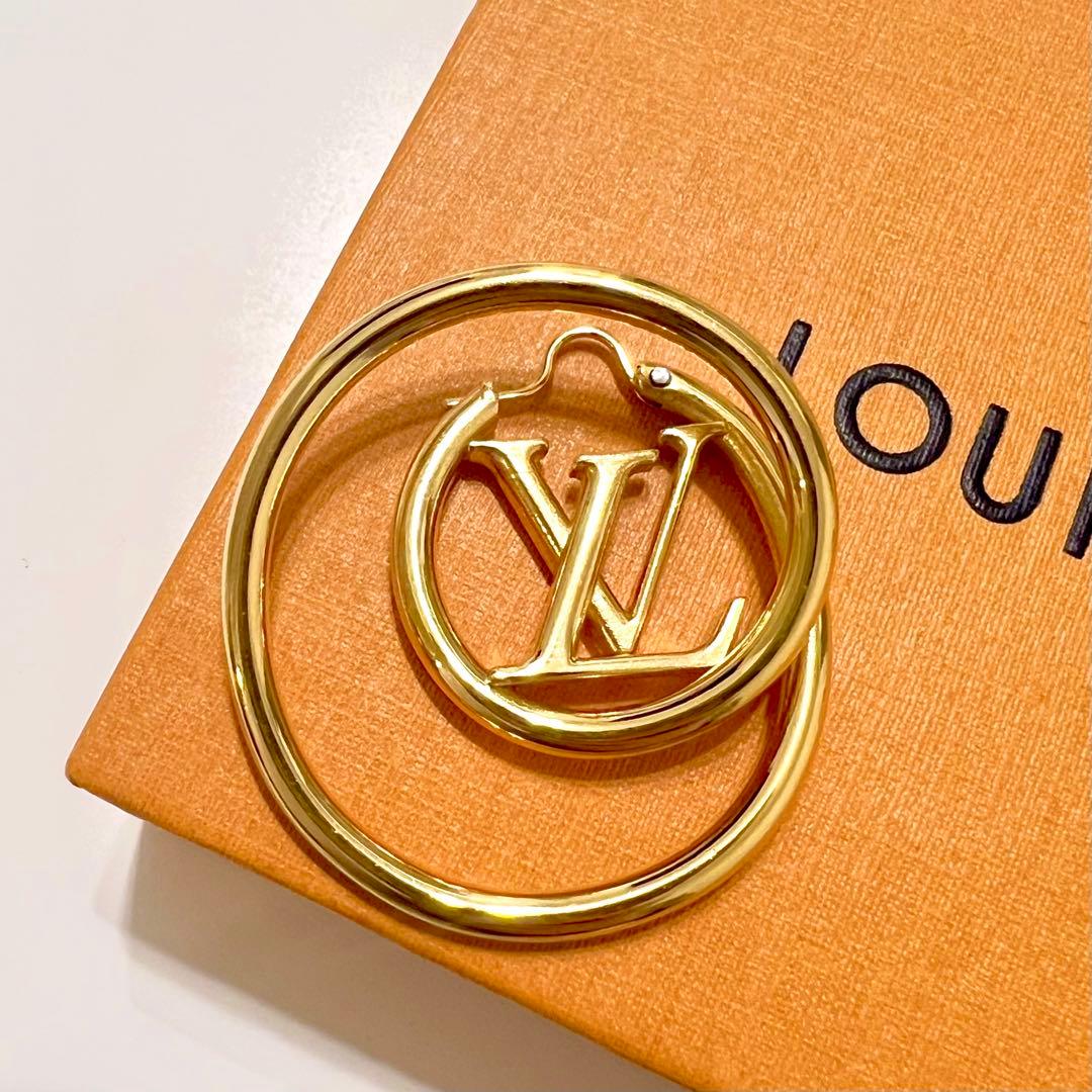 ✨美品✨　ルイ・ヴィトン　ピアス　LV スパイラル　片耳　M00764