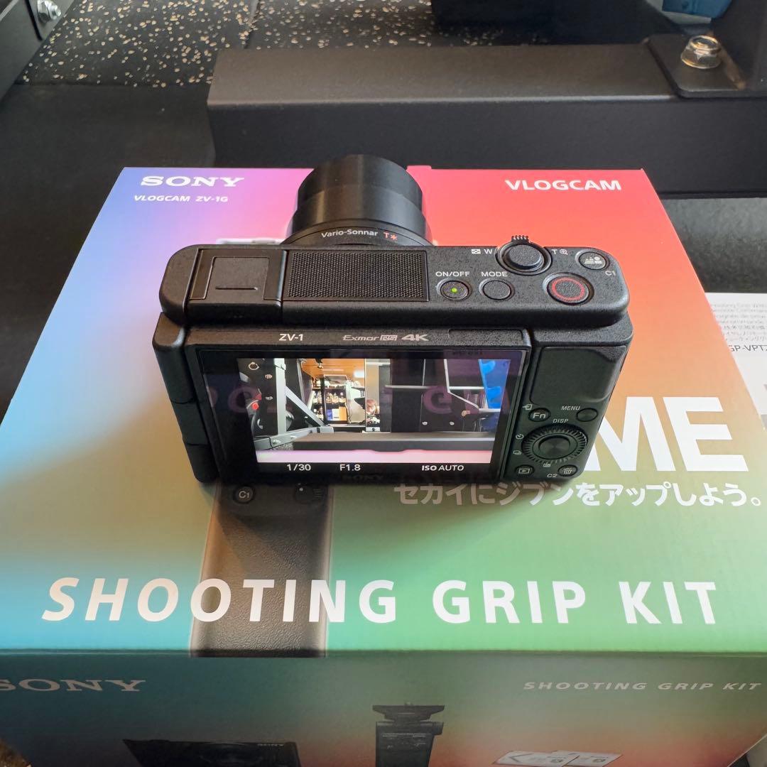 【極美品】SONY VLOGCAM ZV-1G グリップキット おまけ多数！
