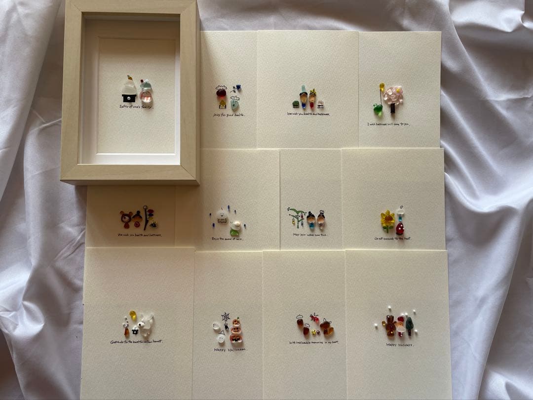 シーグラスアート　12か月カレンダー　　　　S-206