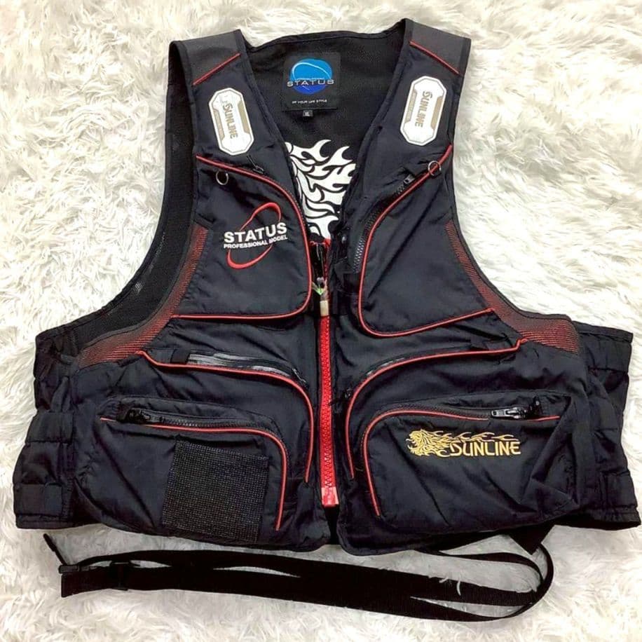 めぐのしん様用　サンライン ライフジャケット フィッシング 多機能 ＸＬ メンズ