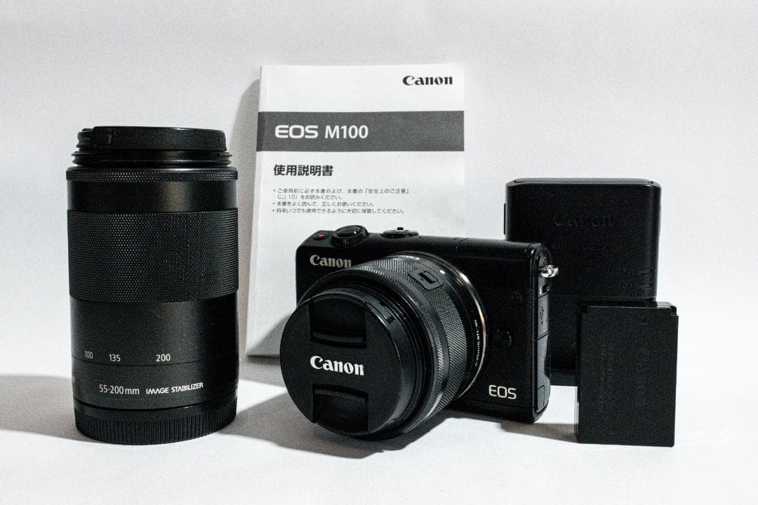Canon EOS M100 ダブルズームキット15-45 & 55-200mm