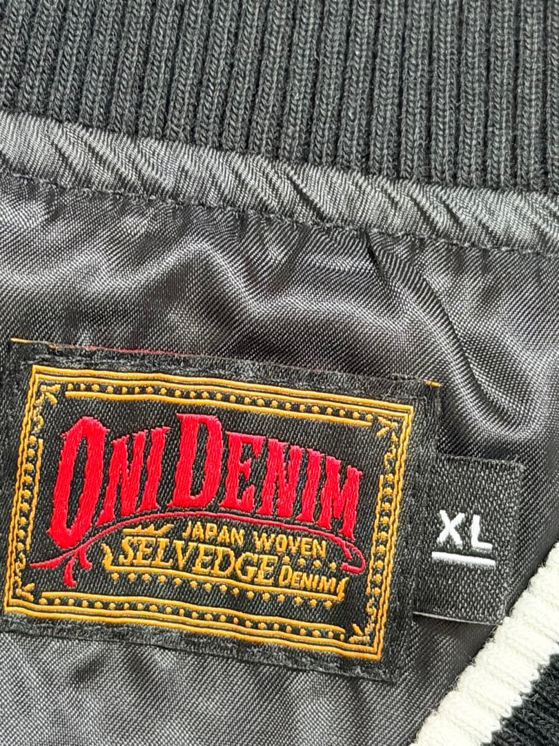 未使用 ONI DENIM 別珍 スカジャン 虎 富士山 虎 限定 美品