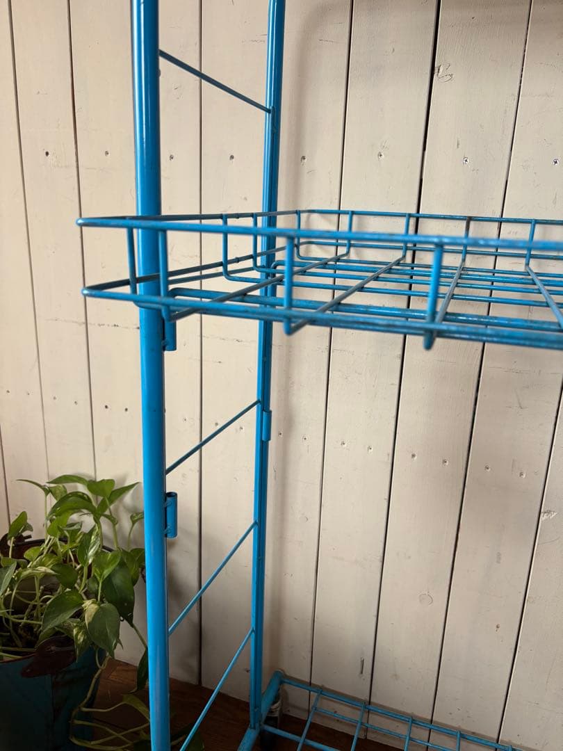 昭和レトロ サントリー　ビール　ワゴン キャスター付 店舗什器 スチールラック