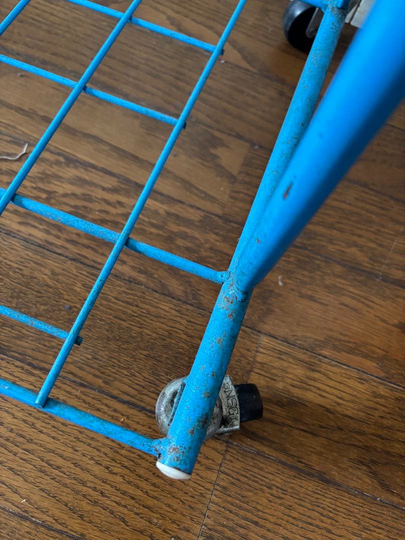 昭和レトロ サントリー　ビール　ワゴン キャスター付 店舗什器 スチールラック