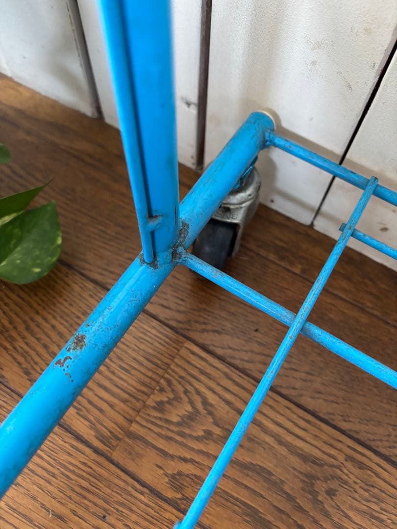 昭和レトロ サントリー　ビール　ワゴン キャスター付 店舗什器 スチールラック