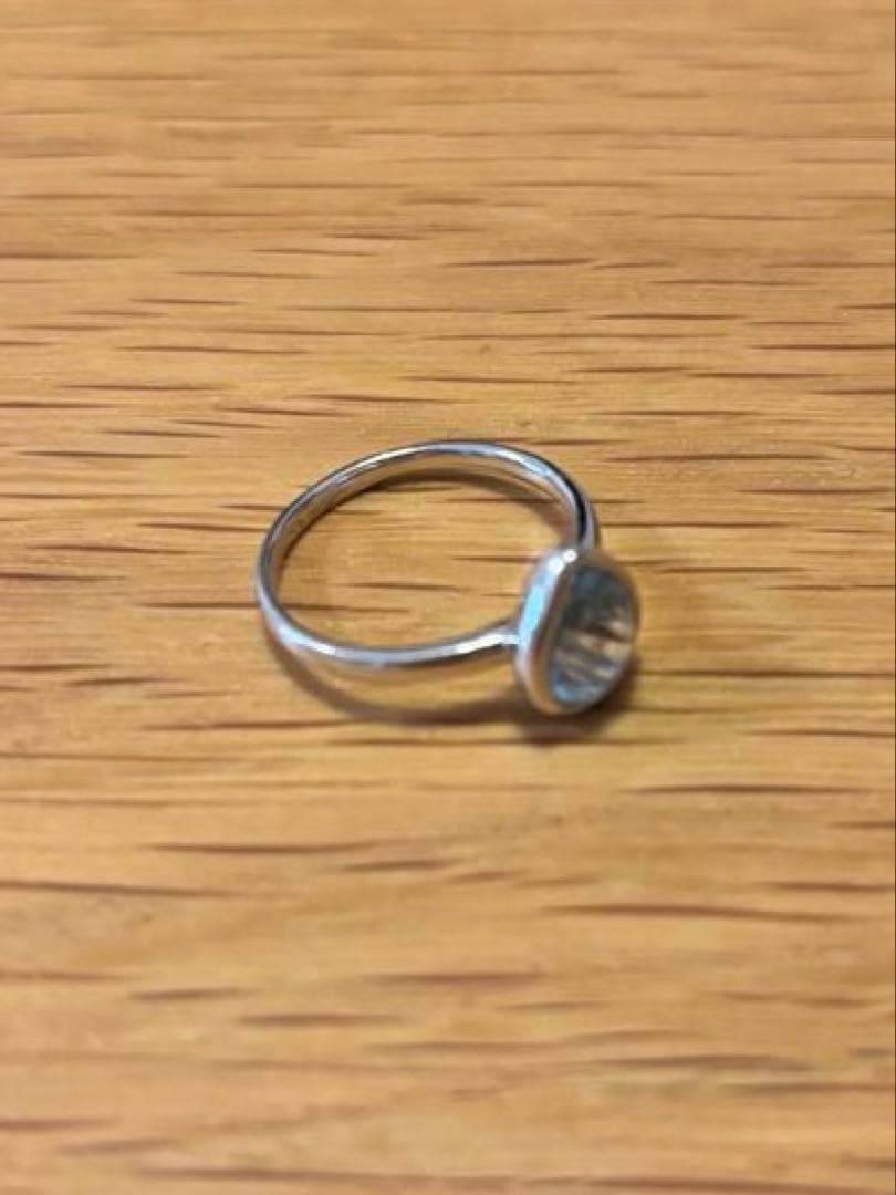 【最終価格】TAKANOリング　ブルートパーズ　12.5号K18ホワイトゴールド