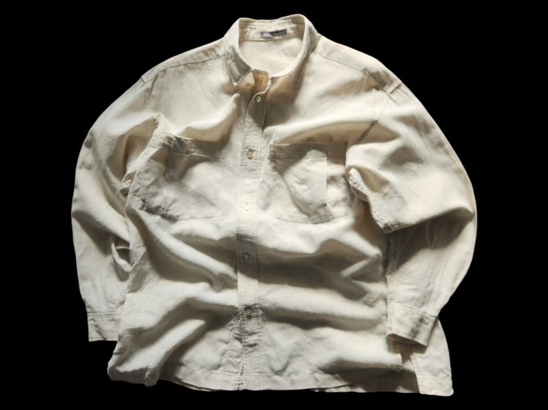 筆タグ 80s ISSEY MIYAKE MEN Linen shirt M