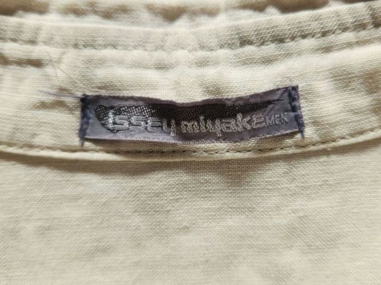 筆タグ 80s ISSEY MIYAKE MEN Linen shirt M