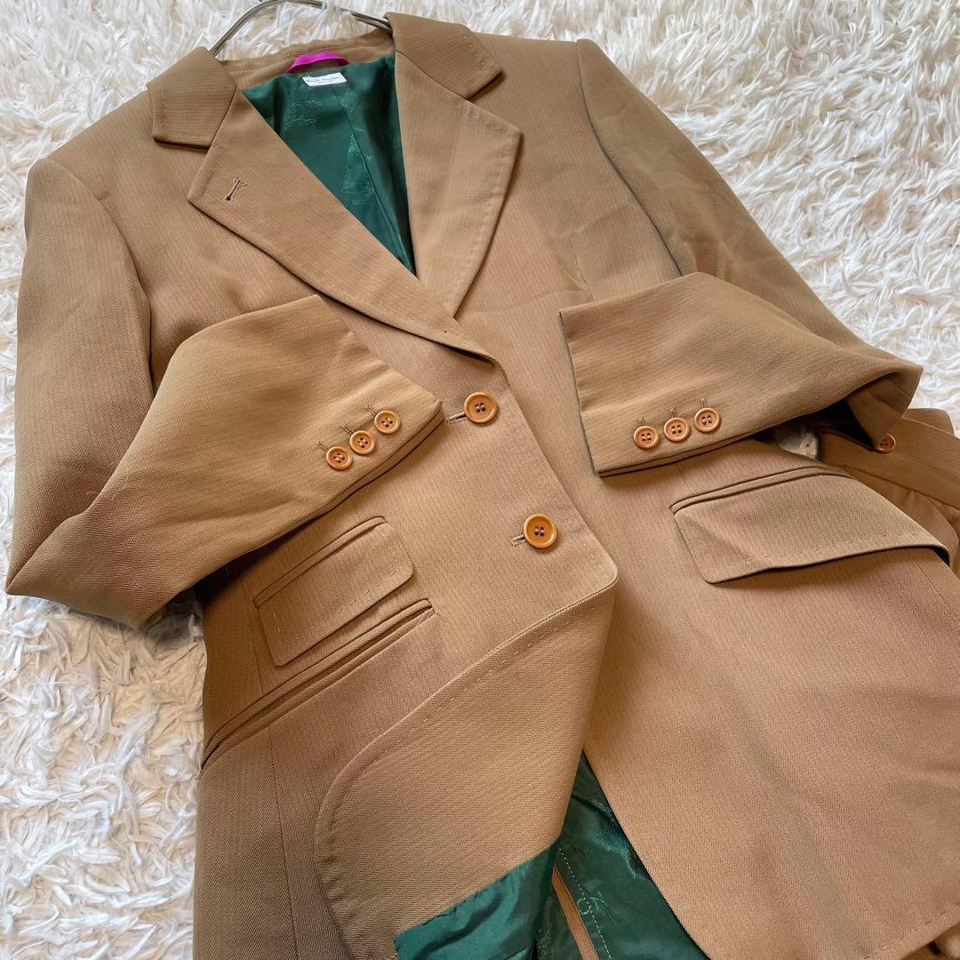 Paul Smith セットアップパンツスーツ　キャメル色　ワイドパンツ　2B