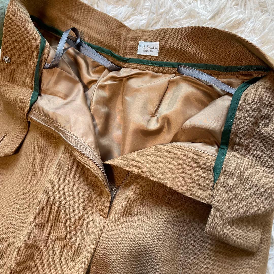 Paul Smith セットアップパンツスーツ　キャメル色　ワイドパンツ　2B