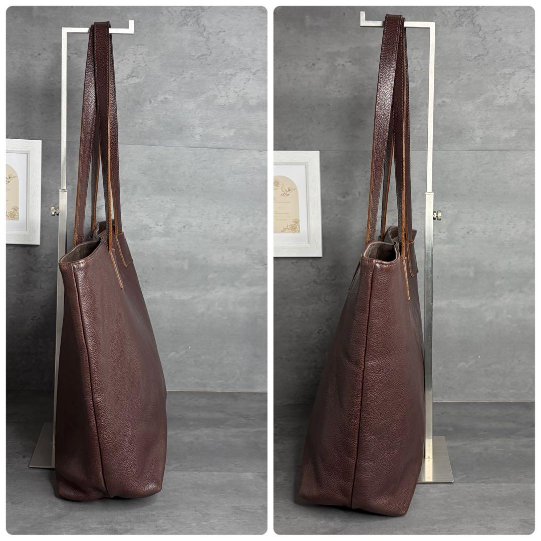 【美品】ILBISONTE イルビゾンテ 本革 トートバッグ ビジネス 肩掛け