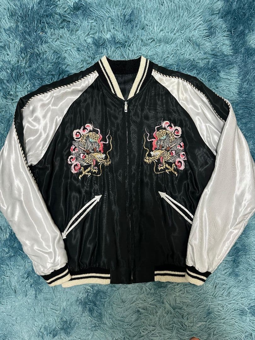 テーラー東洋×ビームス スカジャン リバーシブル 龍刺繍 TT14117BM