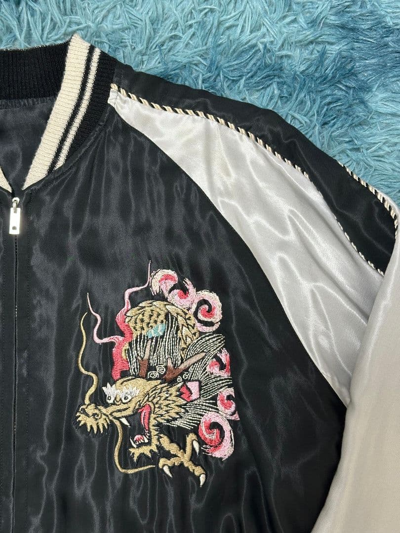 テーラー東洋×ビームス スカジャン リバーシブル 龍刺繍 TT14117BM