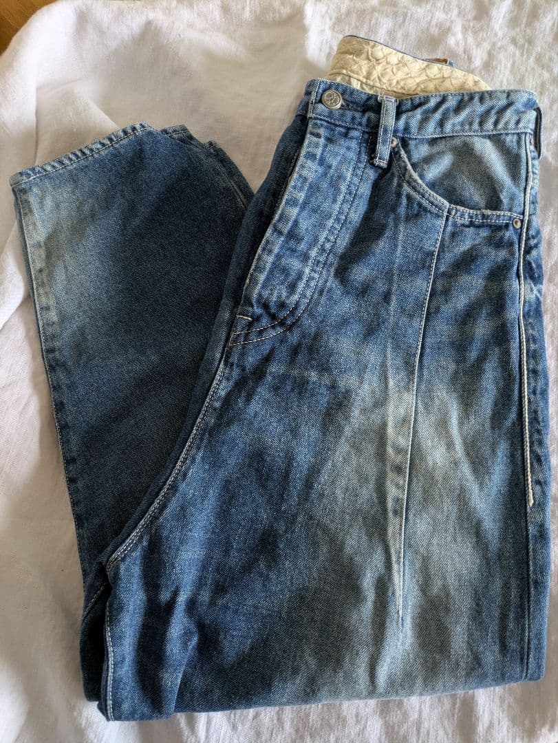 ミナペルホネン デニム always newテーパード 34 dn4538Ｄ