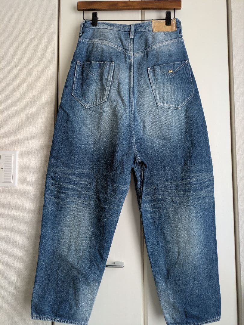 ミナペルホネン デニム always newテーパード 34 dn4538Ｄ