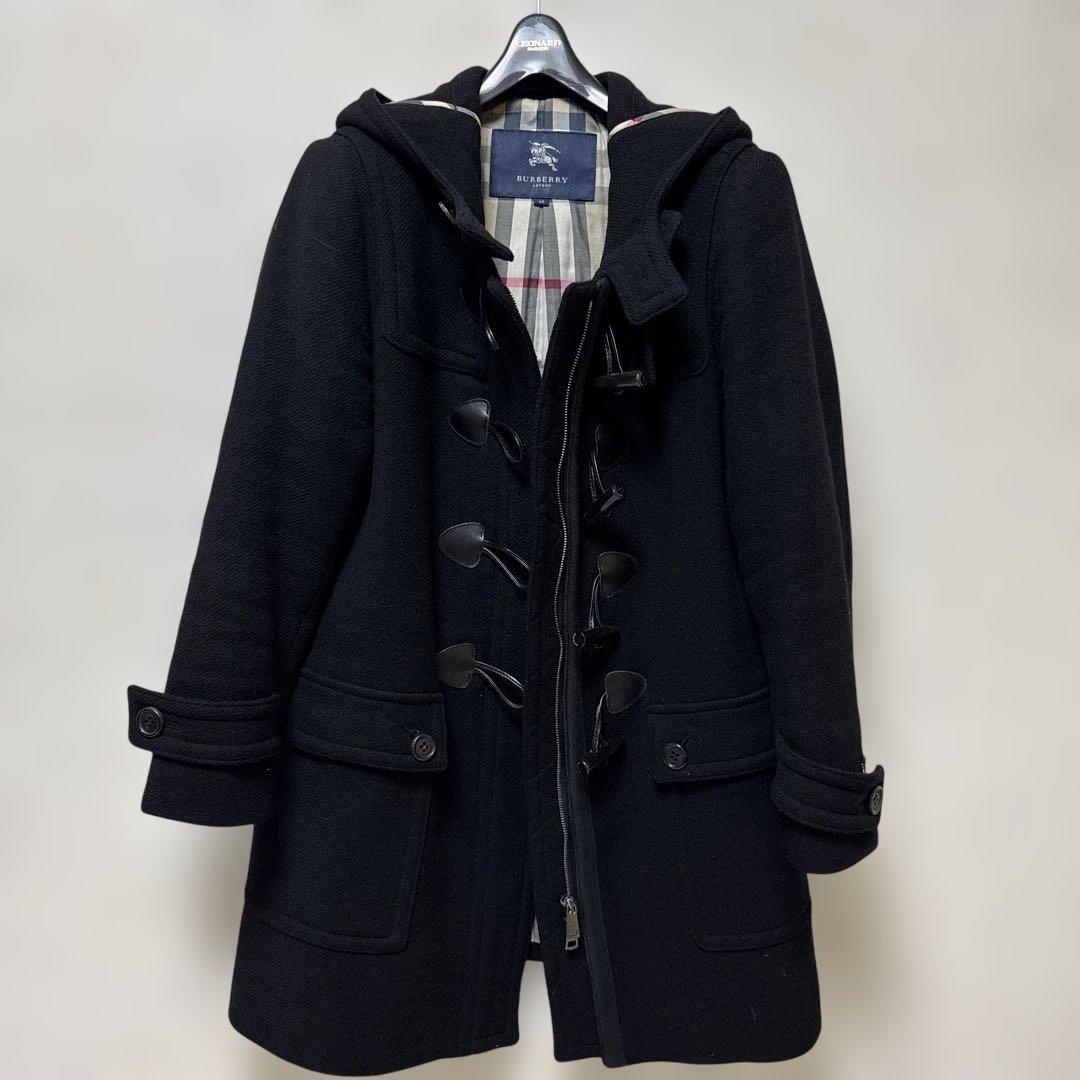 BURBERRY LONDONブラック黒 ダッフルコート 40中古
