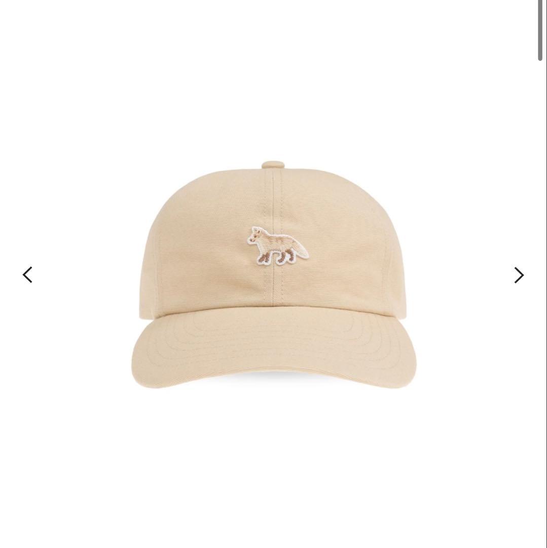 メゾンキツネ ベビーフォックスベースボールキャップ ベージュ
