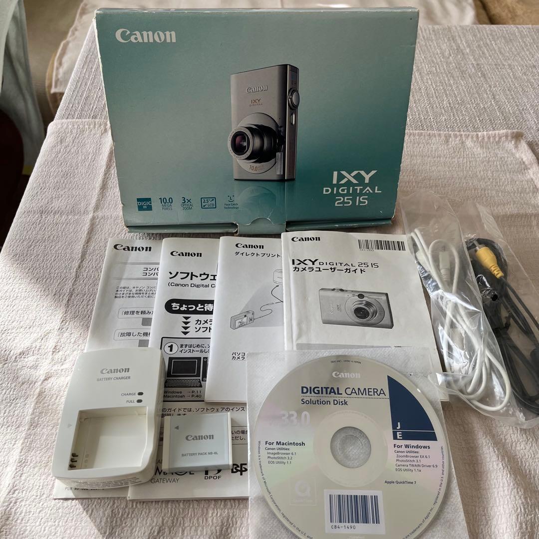 Canon IXY Digital 25IS コンパクトカメラ シルバーモデル