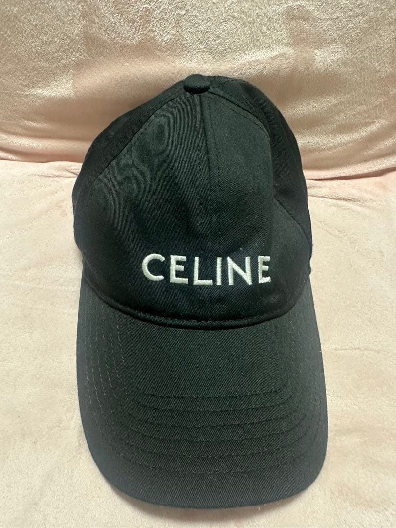 CELINE【正規品】　ブラック ベースボールキャップ