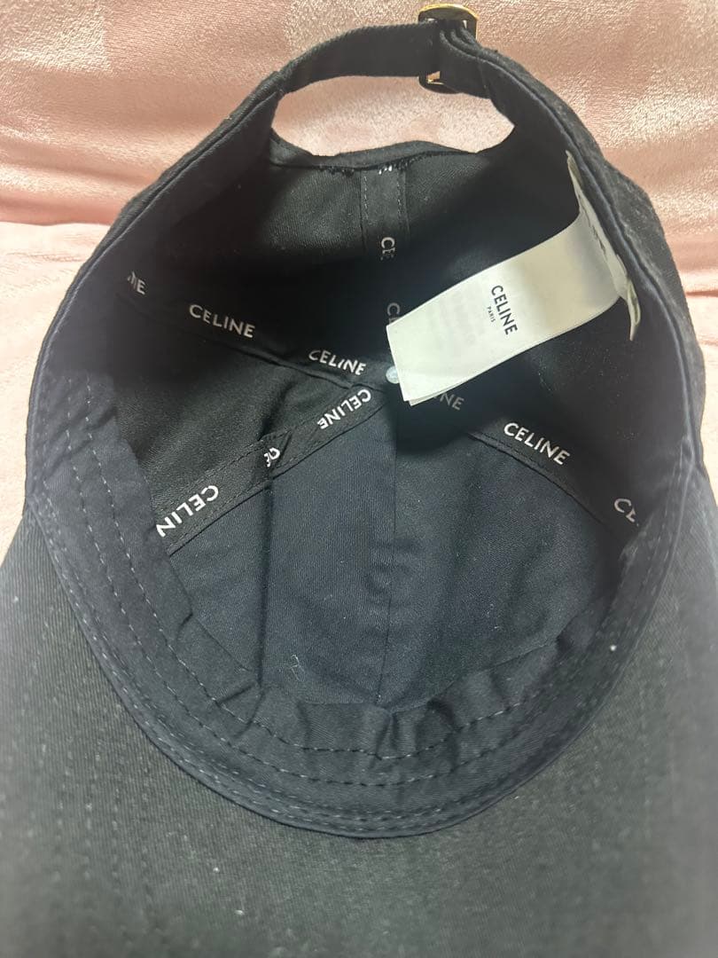 CELINE【正規品】　ブラック ベースボールキャップ