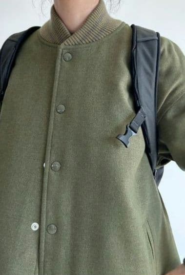 BEAMS BOY / ポリエステル バーシティ コート