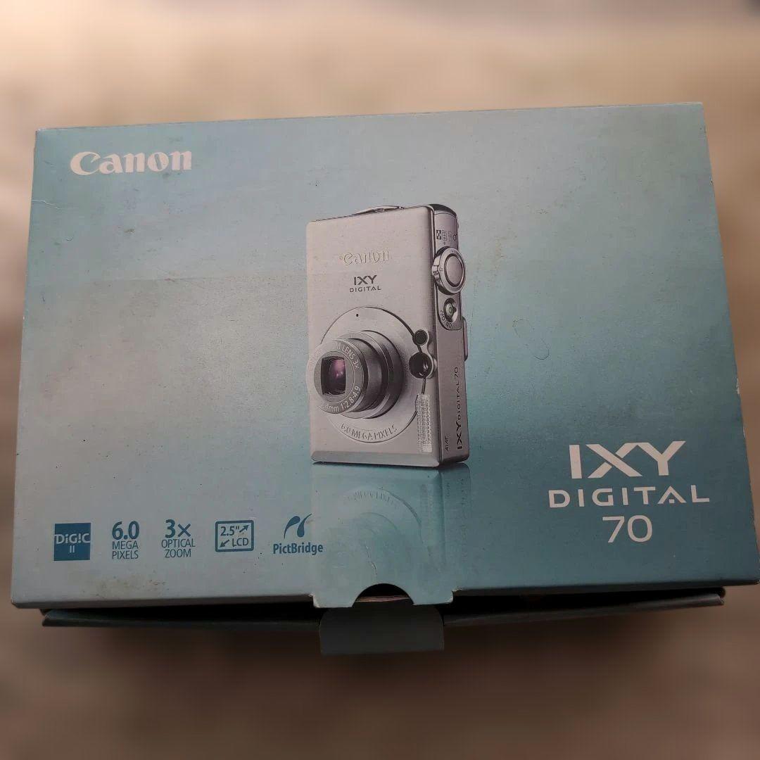 デジカメ　CANON IXY70 バッテリー、取説、充電器、SDカード