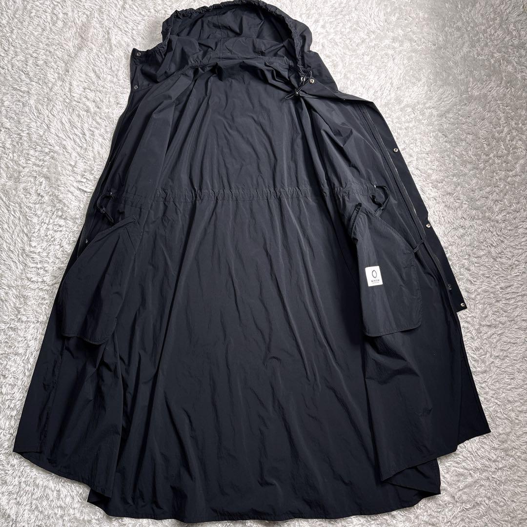 MARW UNITED ARROWS ナイロン モッズコート 黒 ロング丈 38