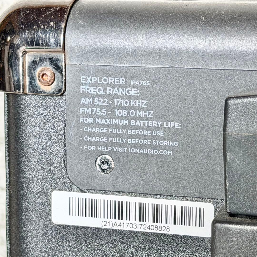 Ion「Explorer」Bluetooth搭載充電式ポータブルPAスピーカー