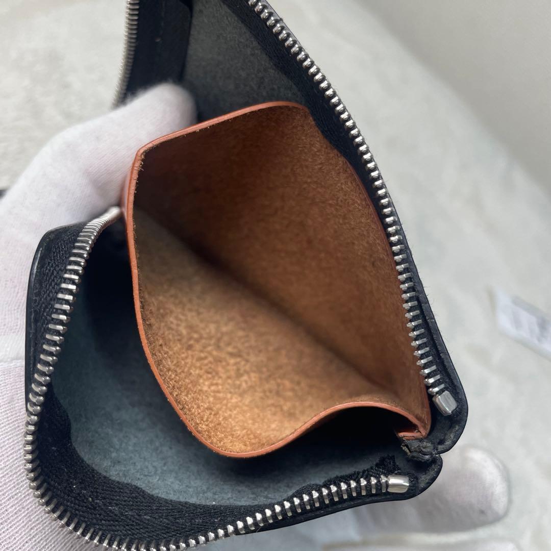 美品 ホワイトハウスコックス レザー ケース L字ファスナー 本革