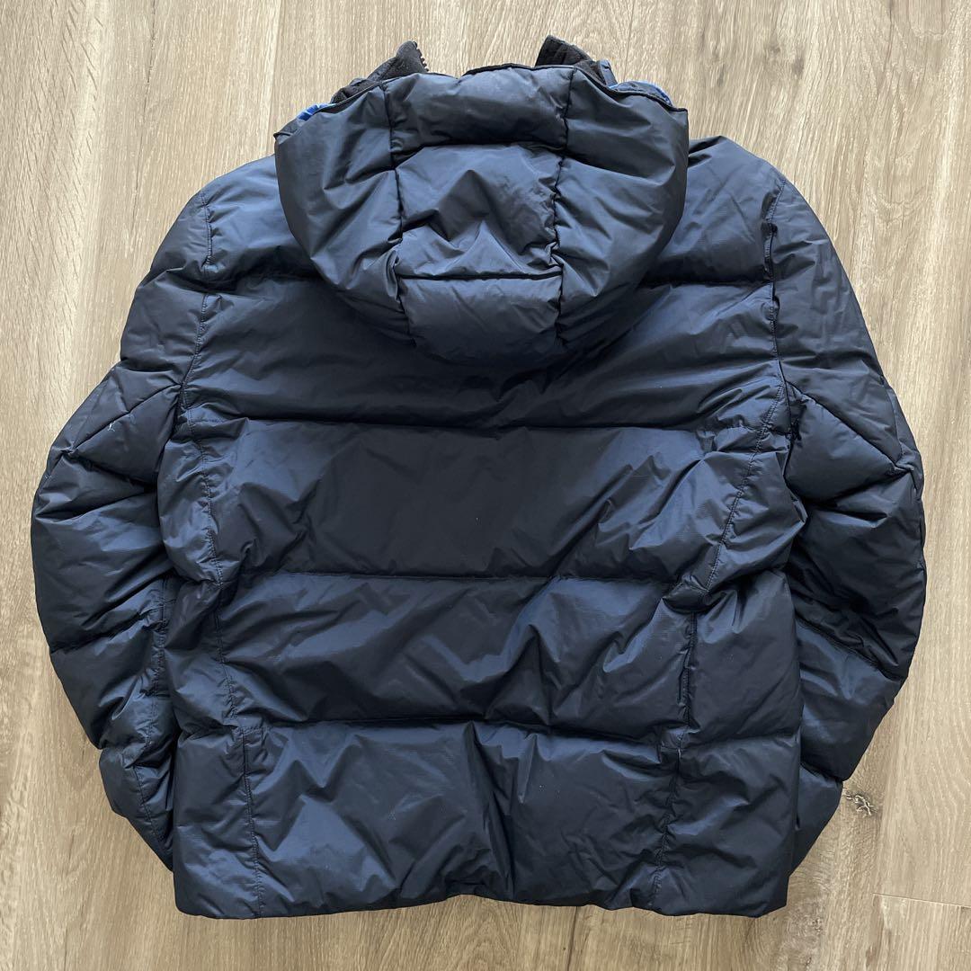 【美品】ポロラルフローレン ダウンジャケット ビッグポニー 紺 青　フード