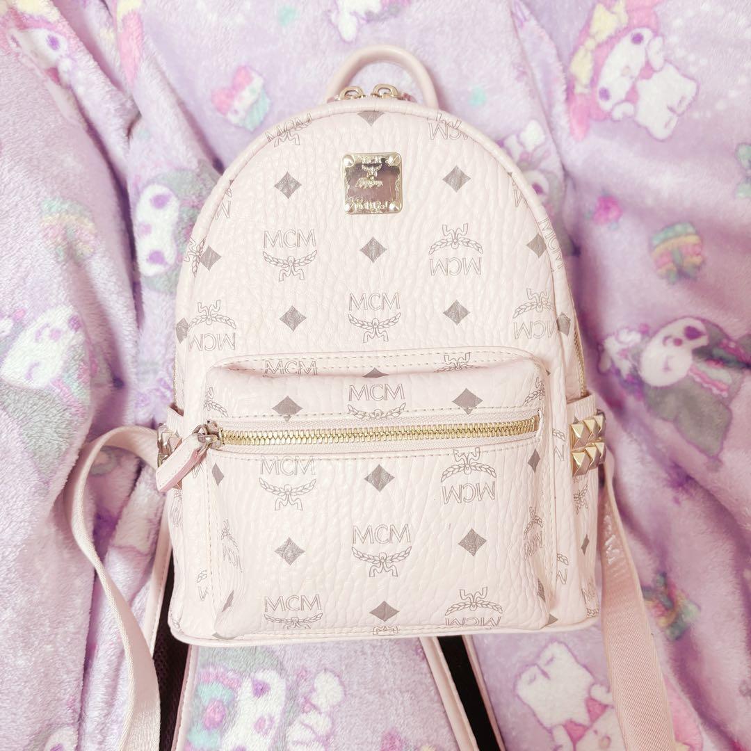mcm パウダーピンク　リュック　バックパック　Sサイズ