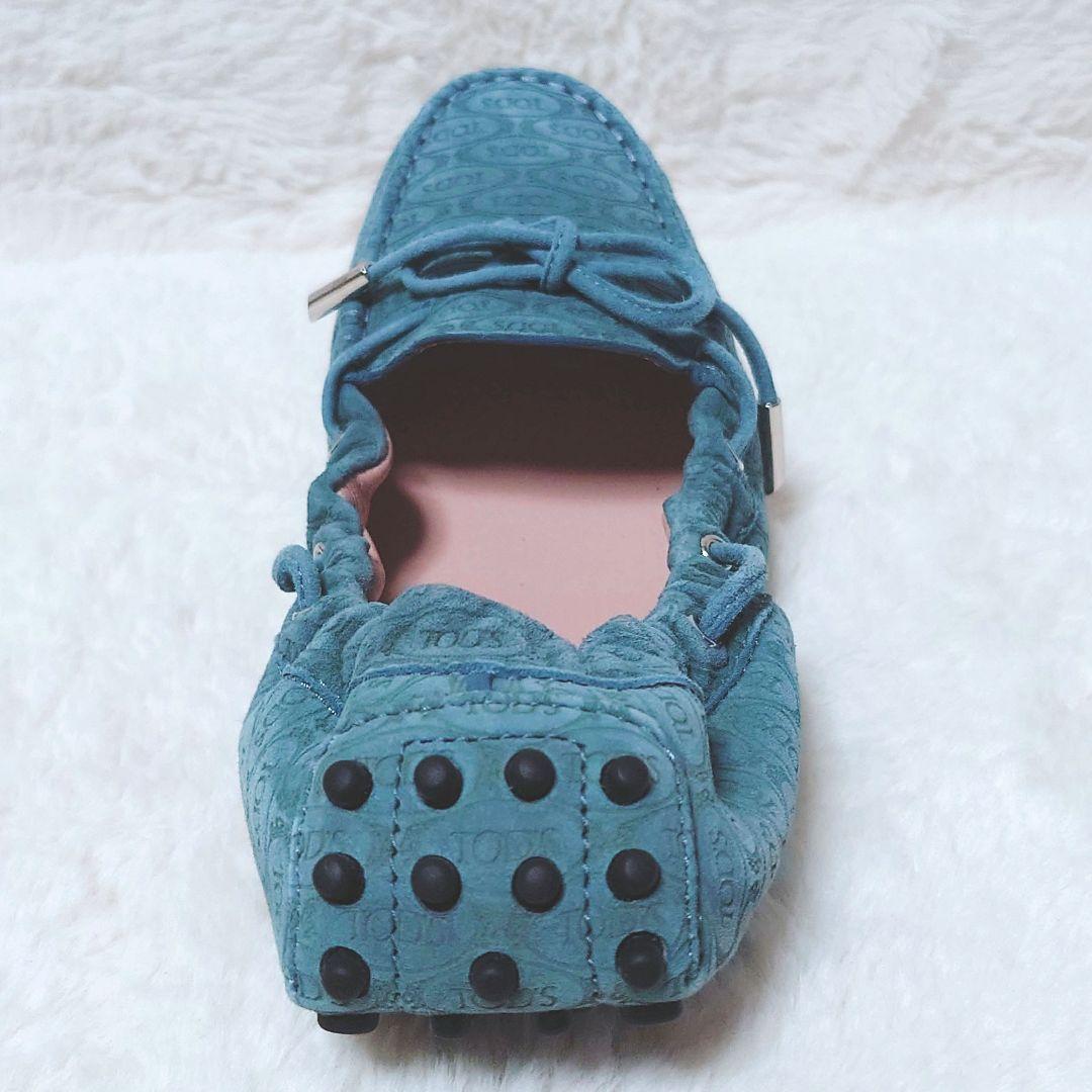 極美品 TOD'S トッズ スウェード モカシン ドライビングシューズ 38