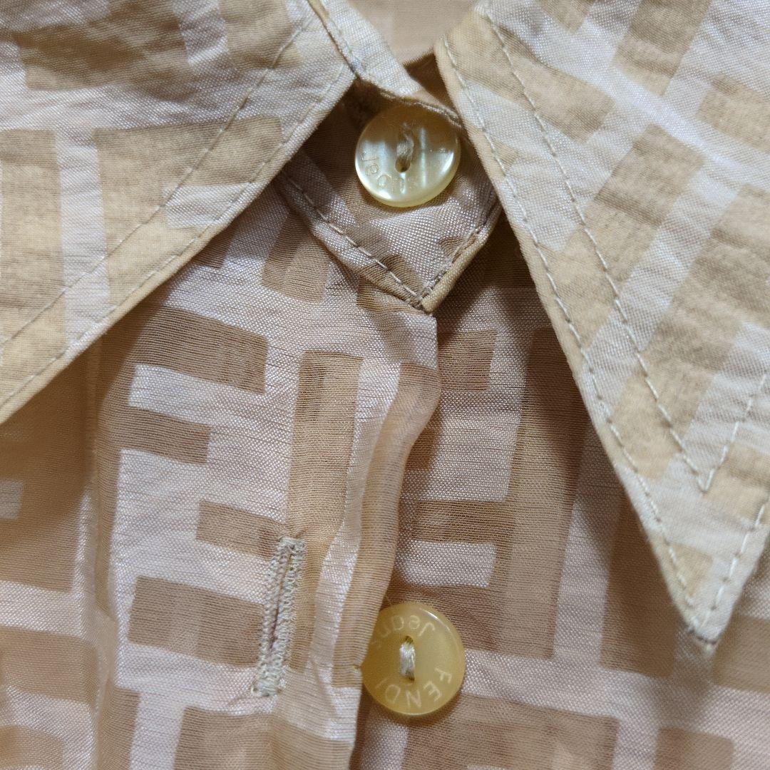 FENDI ロゴ　シースルー　シャツ　イタリア製