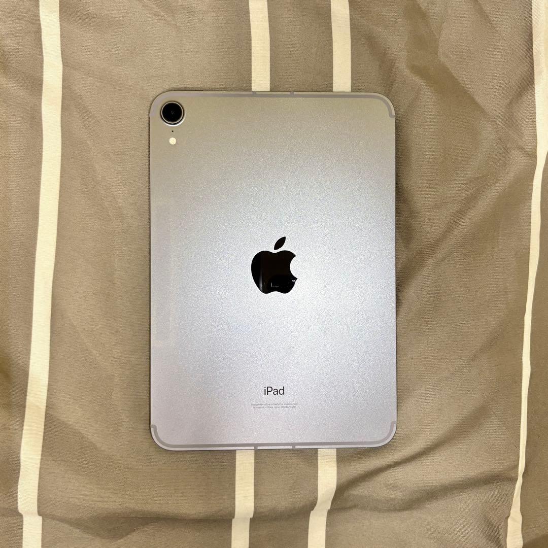 【箱・カバー有】iPad mini 6 パープル 256GB セルラー モデル