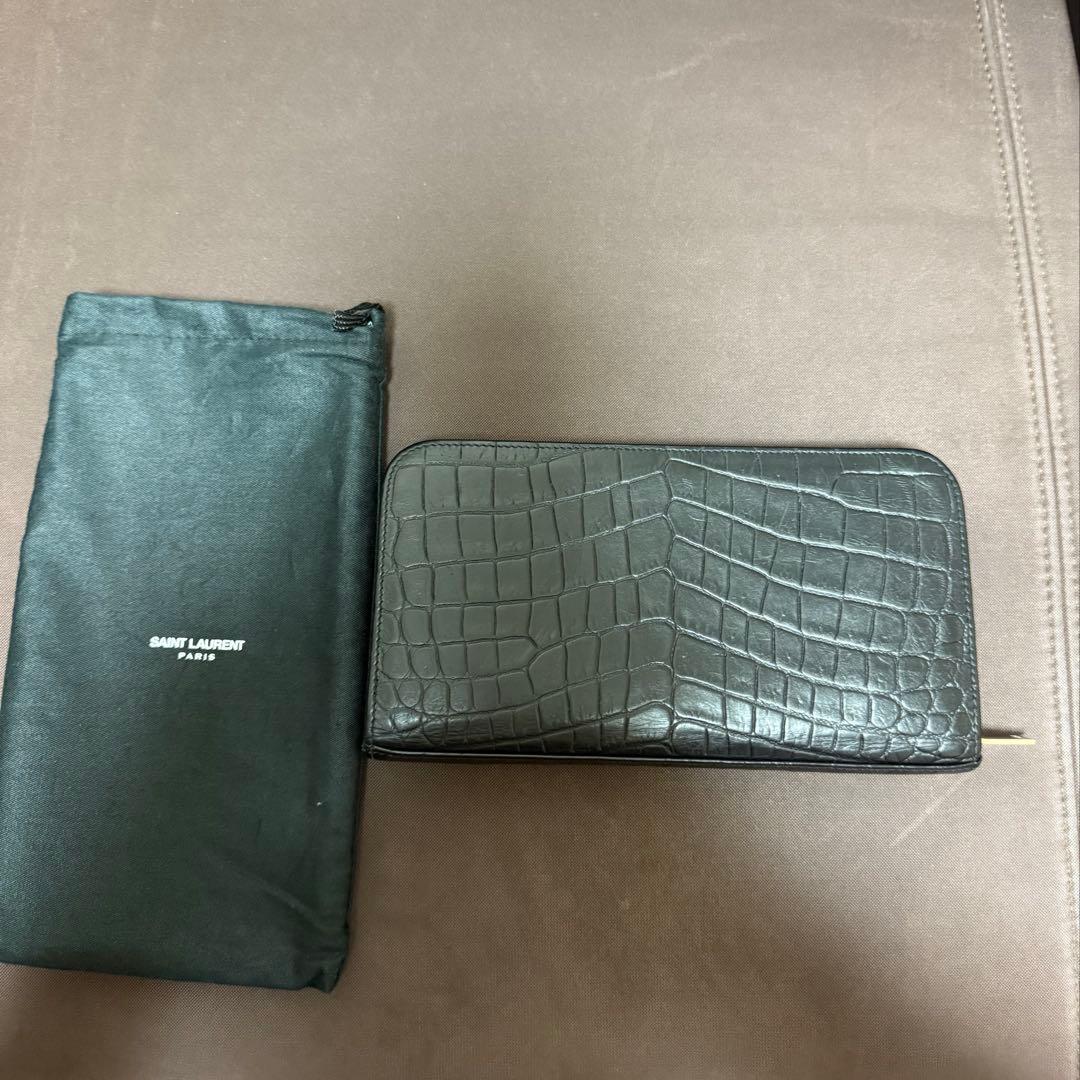 SAINT LAURENT クロコダイルレザー 長財布