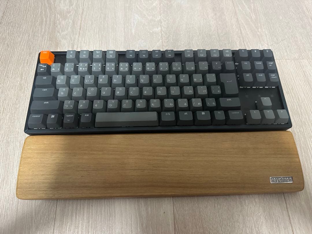Keychron K8 ワイヤレスキーボード (JIS) 青軸+木製パームレスト