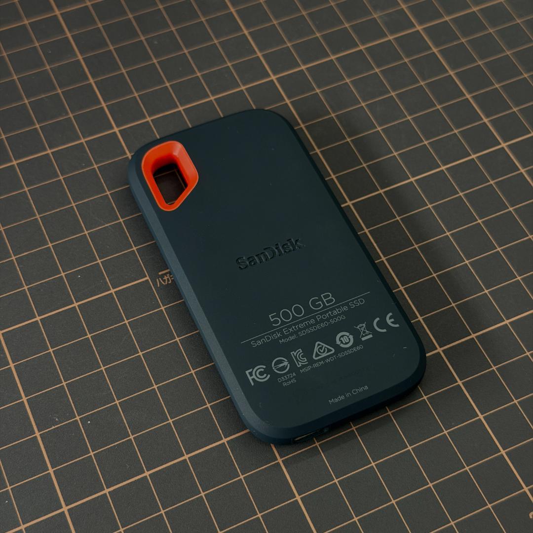 外付けSSD SanDisk 500GB Extreme