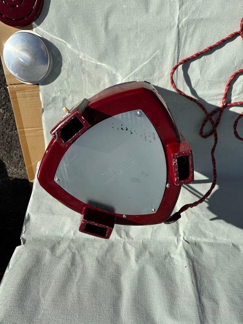 ナショナルの可愛いレトロな三角パネル電気ストーブ　作動品　NATIONAL 希少