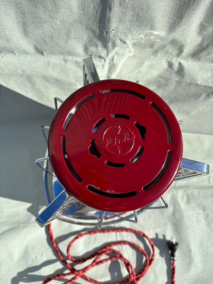 ナショナルの可愛いレトロな三角パネル電気ストーブ　作動品　NATIONAL 希少