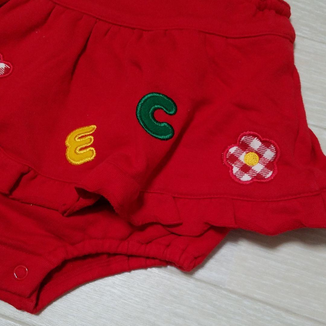 みーこ オールド チエコサク ミキハウス スカート付 ダルマオール 80