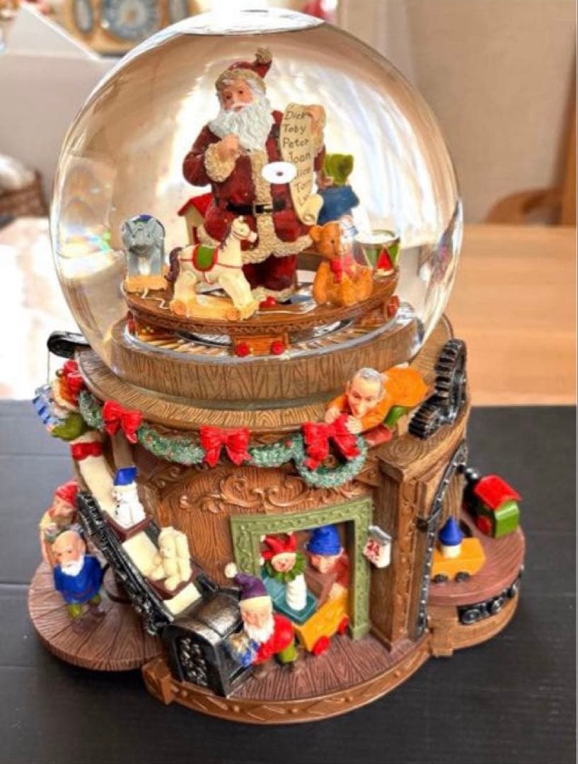 KIRKLAND サンタクロース スノードーム オルゴール 正常動作品