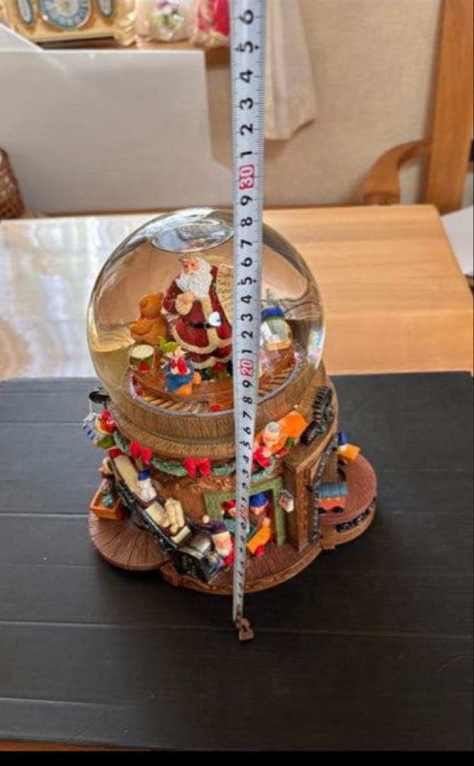 KIRKLAND サンタクロース スノードーム オルゴール 正常動作品